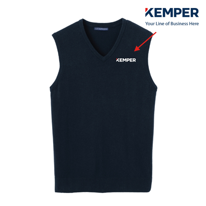 Picture of Men's V-Neck Sweater Vest - Special Order