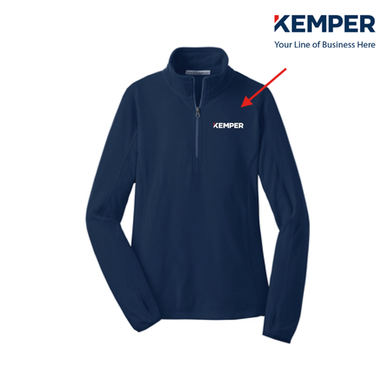 Picture of Ladies' Microfleece 1/2 Zip Pullover - Special Order